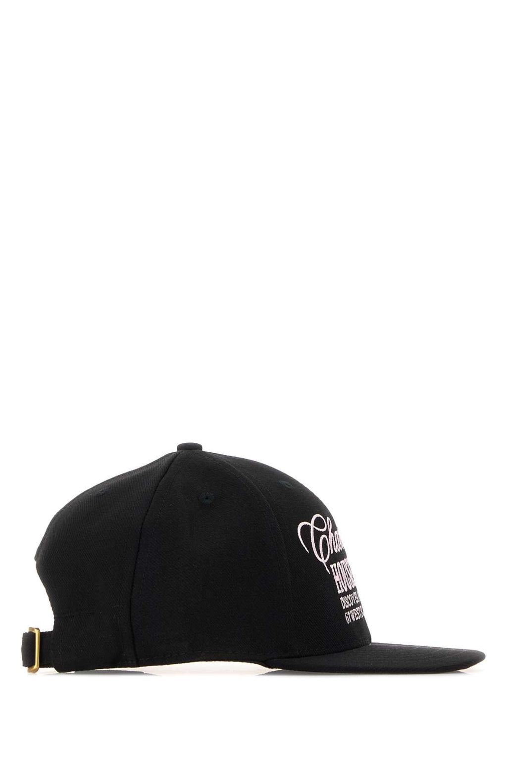 Willy Chavarria Men Black Canvas Baseball Cap