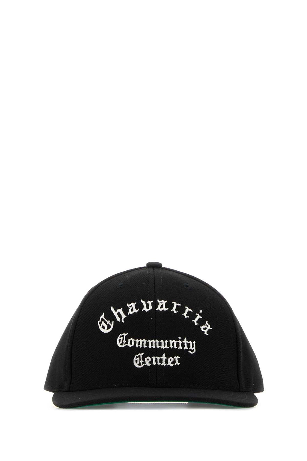 Willy Chavarria Men Black Canvas Baseball Cap