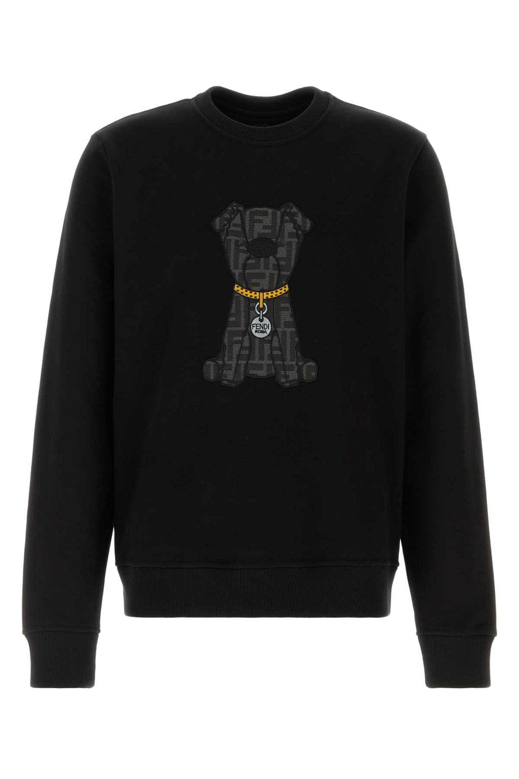 Fendi Men Black Cotton Sweatshirt
