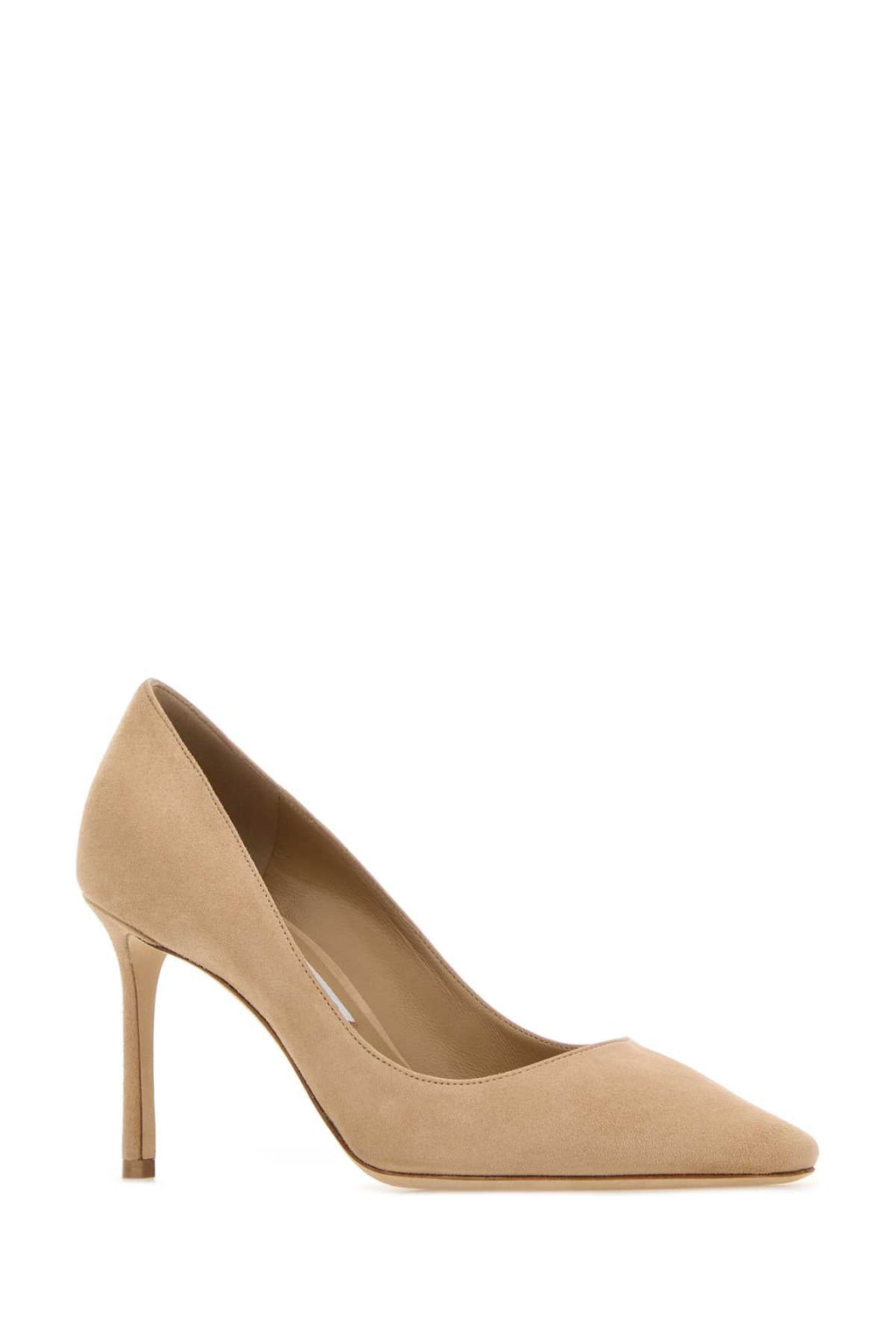 Jimmy Choo Women Beige Suede Romy 85 Pumps