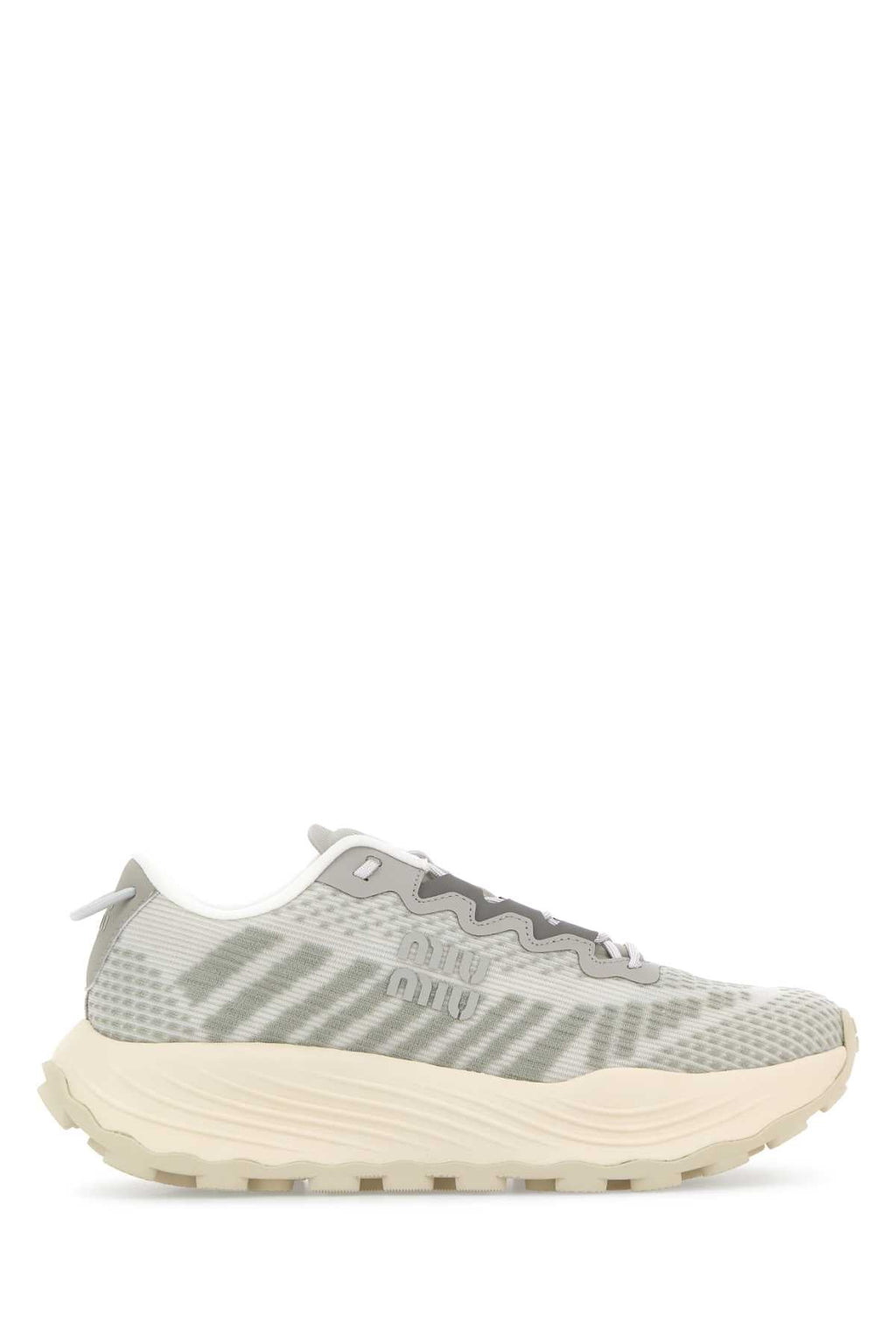 Miu Miu Women Two-Tone Fabric Sneakers