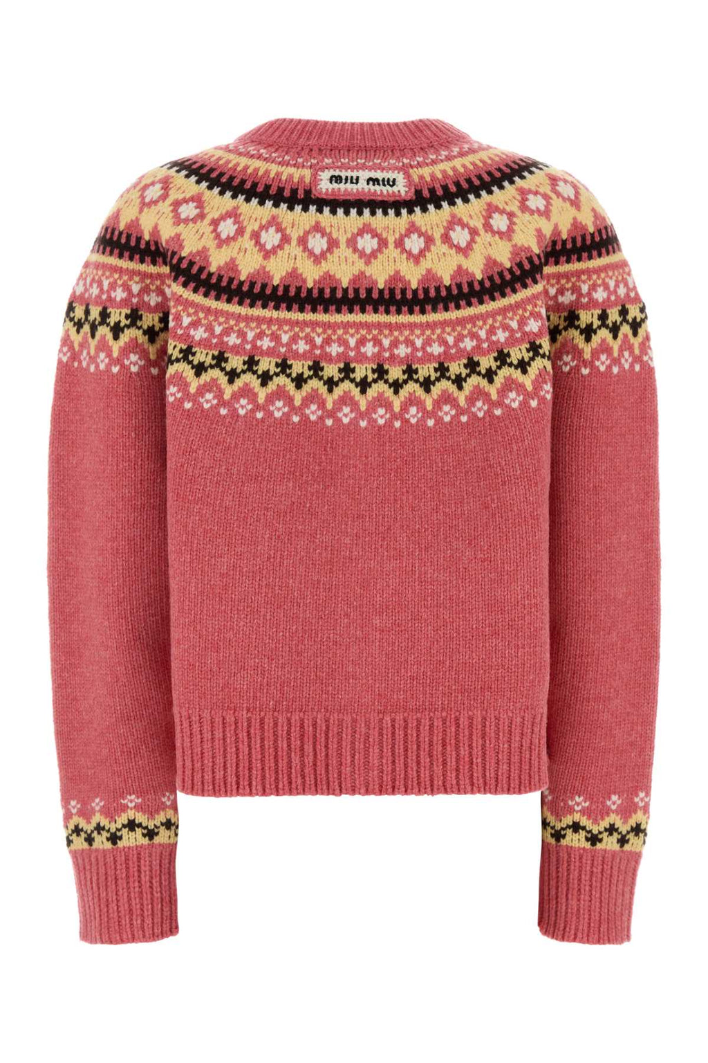 Miu Miu Women Dark Pink Wool Oversize Cardigan