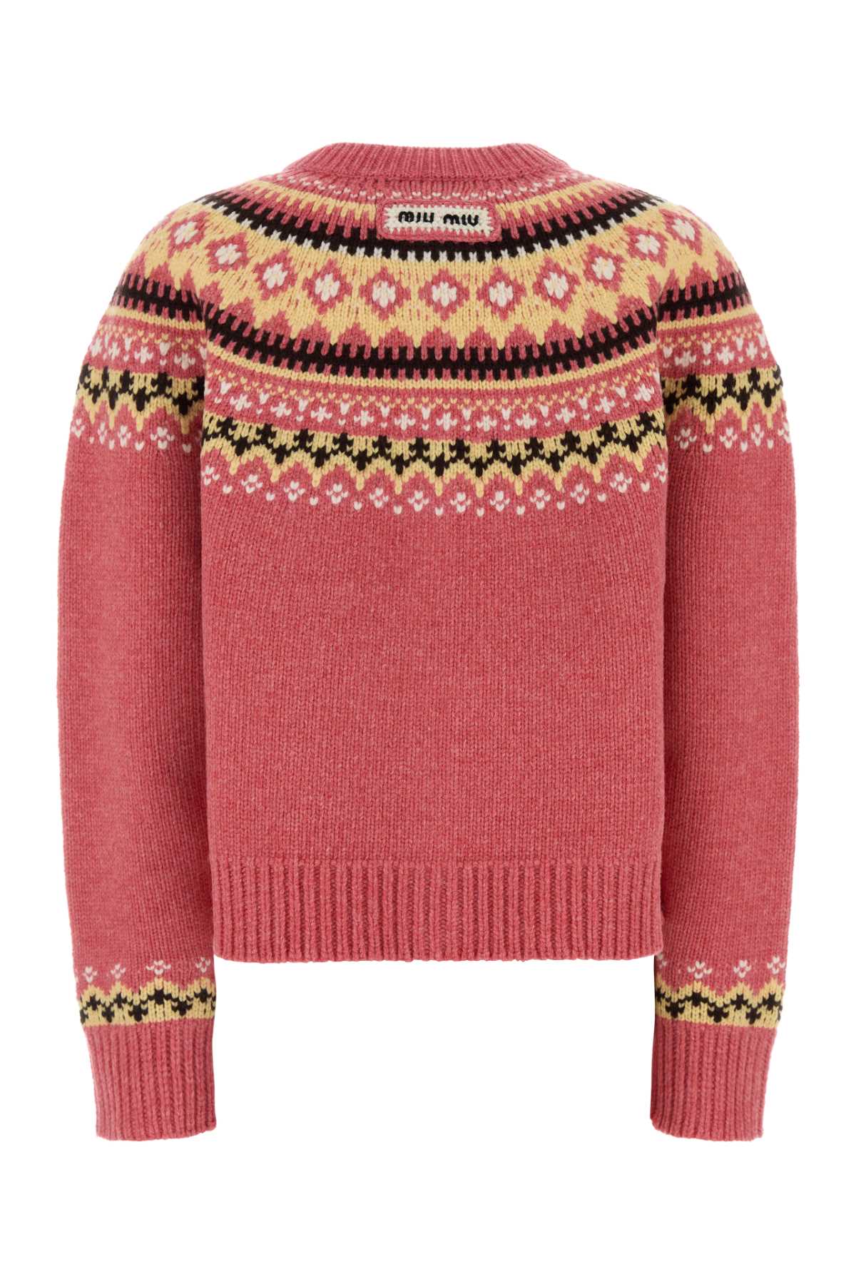 Miu Miu Women Dark Pink Wool Oversize Cardigan