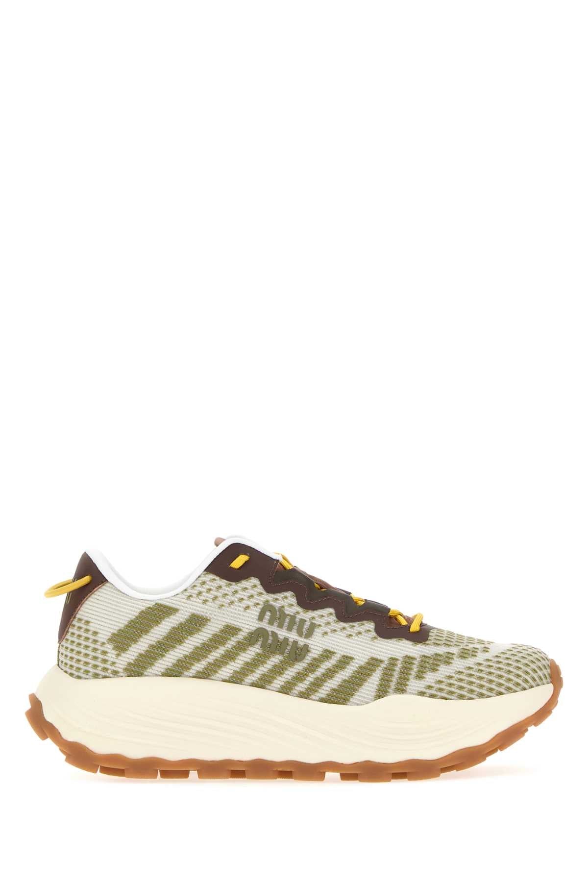 Miu Miu Women Multicolor Fabric Sneakers