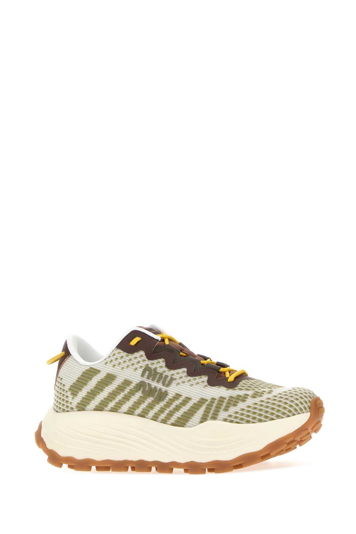 Miu Miu Women Multicolor Fabric Sneakers