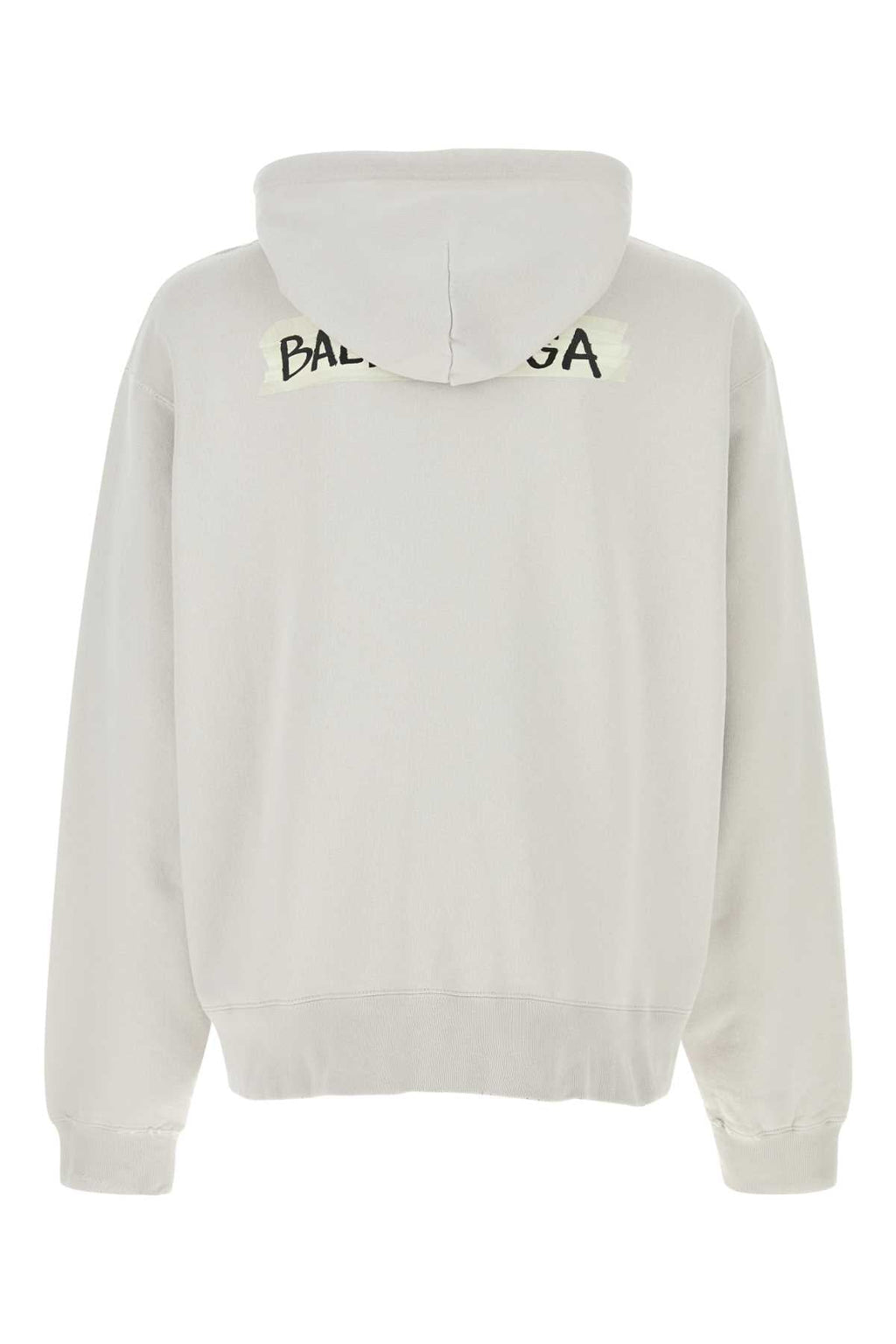 Balenciaga Men Chalk Cotton Sweatshirt