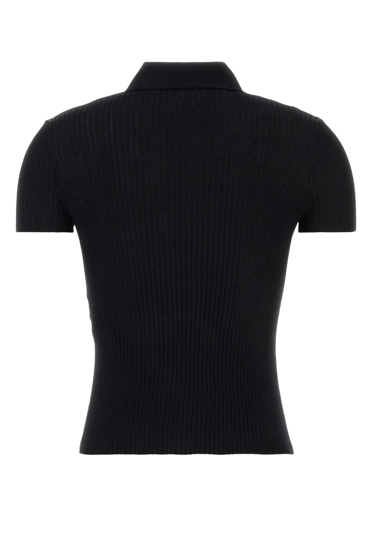 Balenciaga Women Black Viscose Blend Cardigan