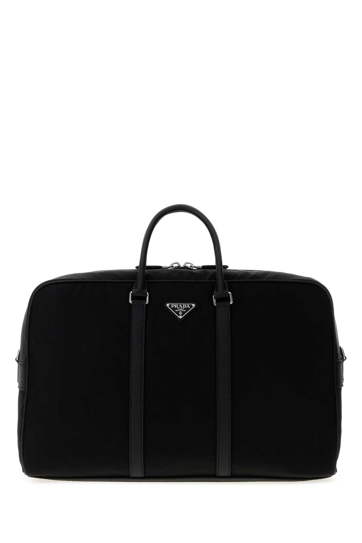 Prada Men Black Re-Nylon Travel Bag