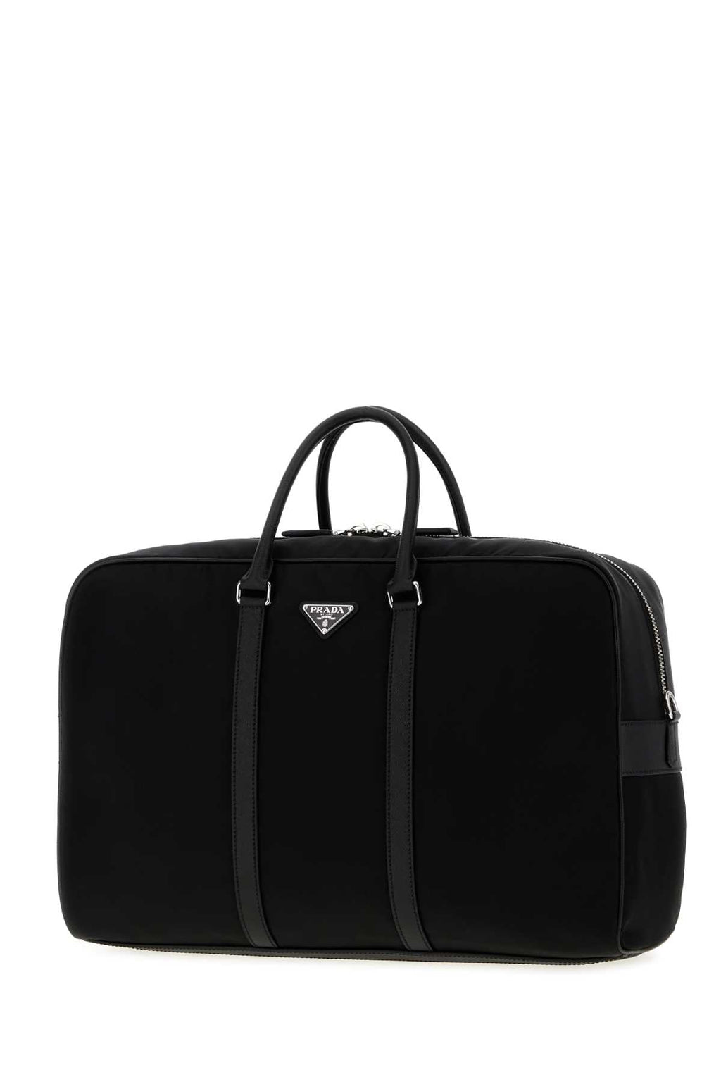 Prada Men Black Re-Nylon Travel Bag