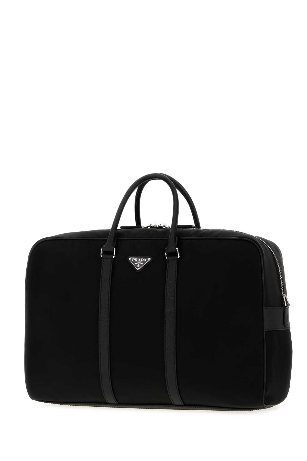 Prada Men Black Re-Nylon Travel Bag
