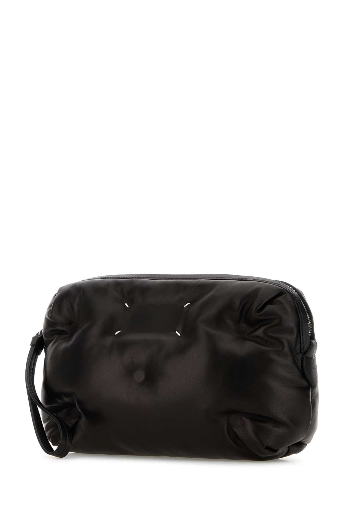 Maison Margiela Men Black Nappa Leather Glam Slam Clutch