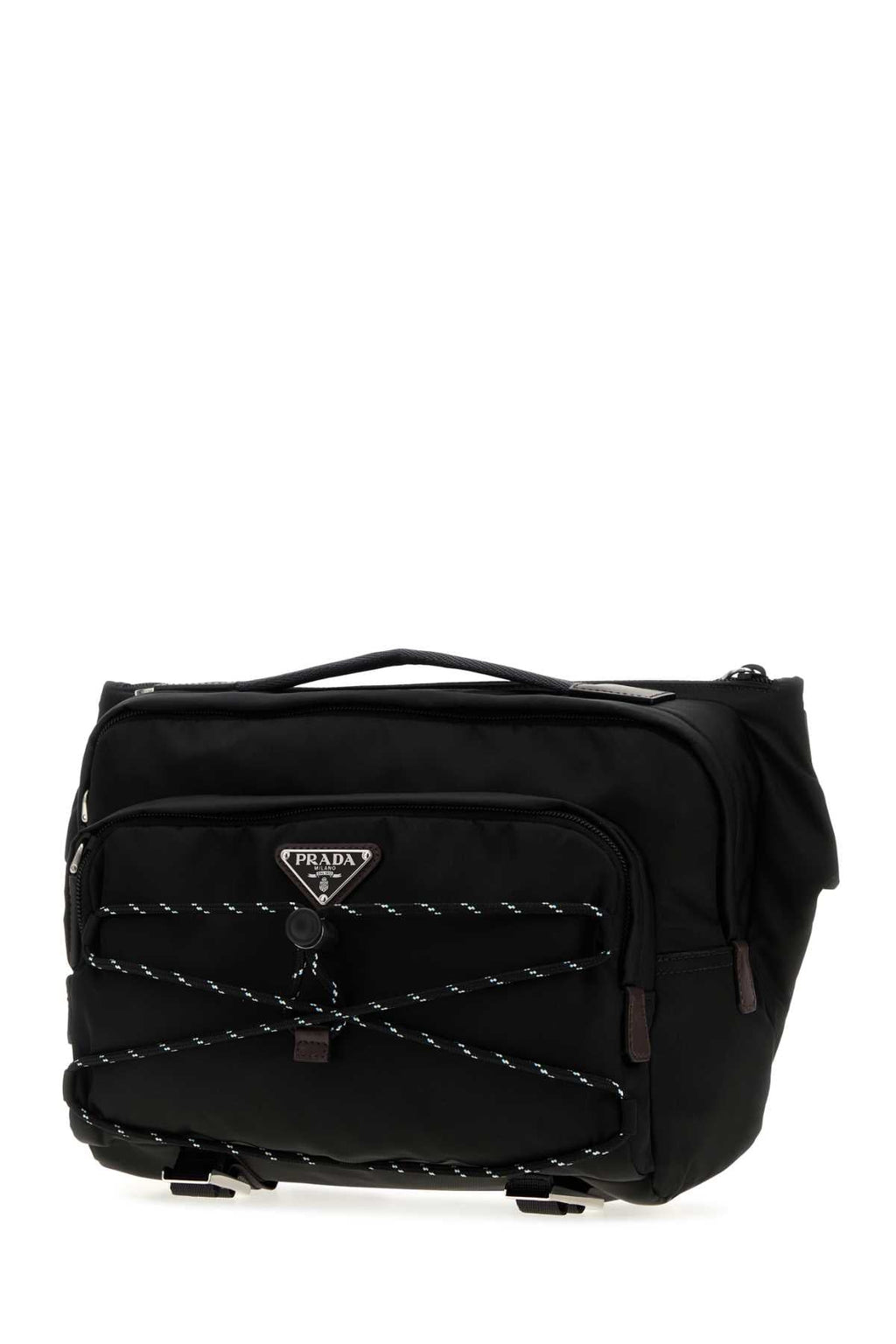 Prada Men Black Re-Nylon Prada Speedrock Belt Bag