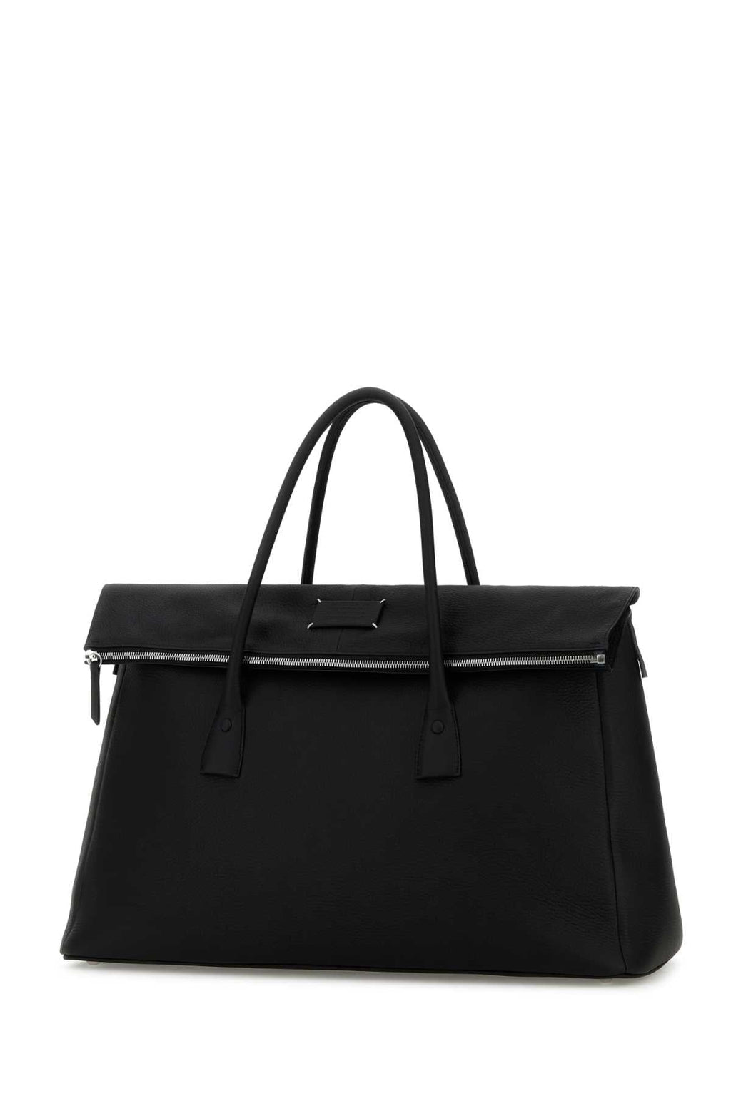 Maison Margiela Women Black Leather 5Ac Travel Bag
