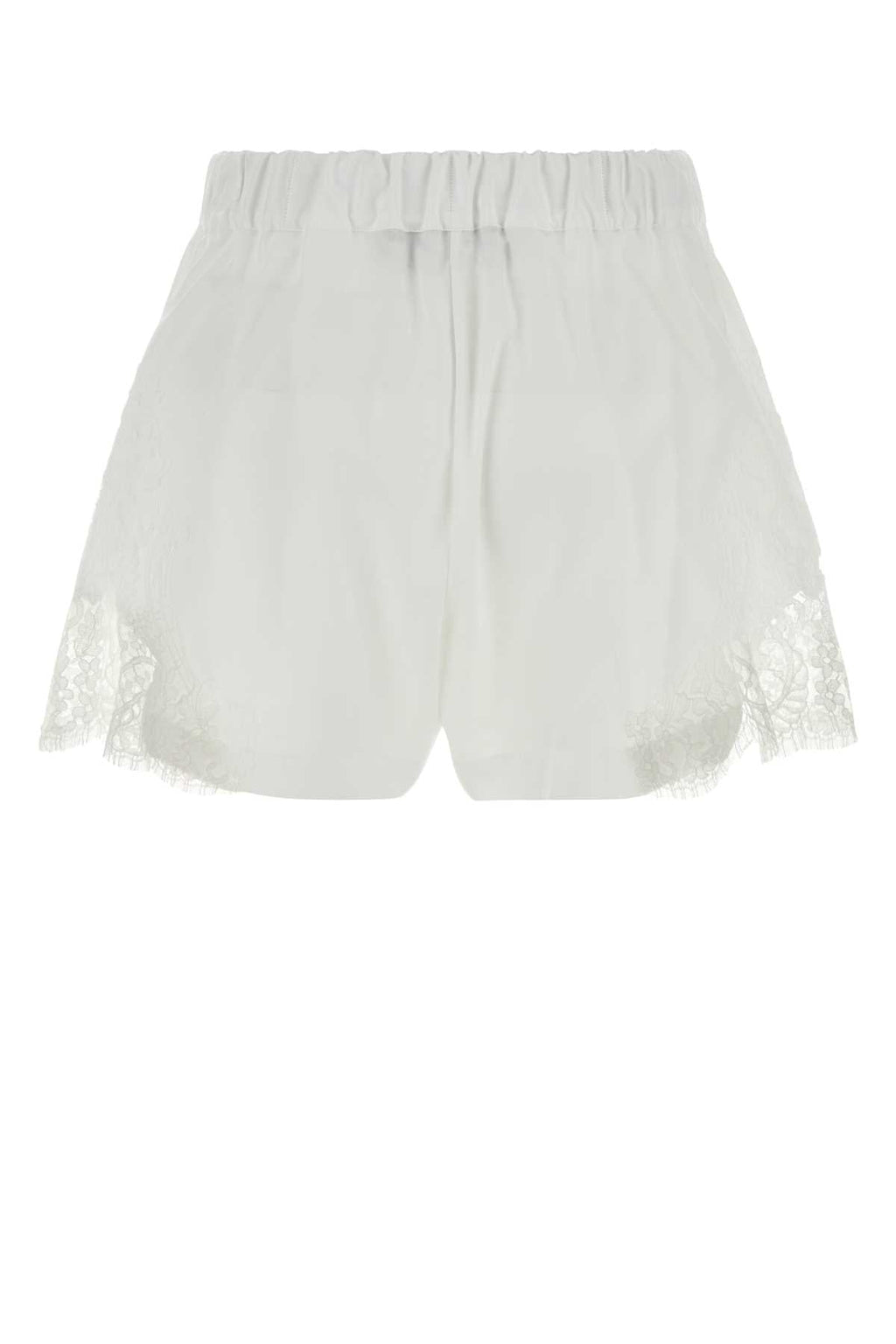 Versace Women White Poplin Shorts