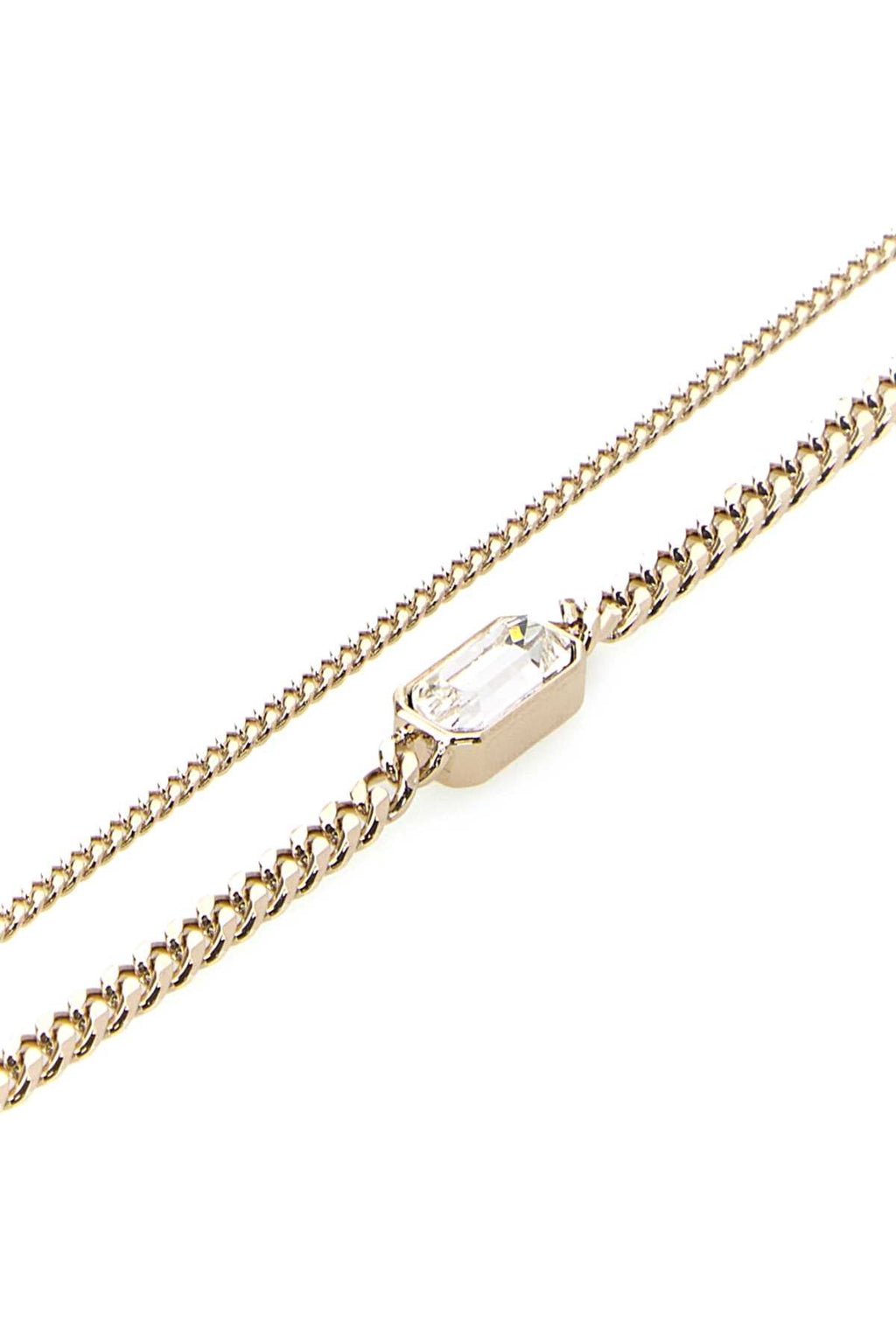 Alexander Mcqueen Women Platinum Metal Skull Bracelet
