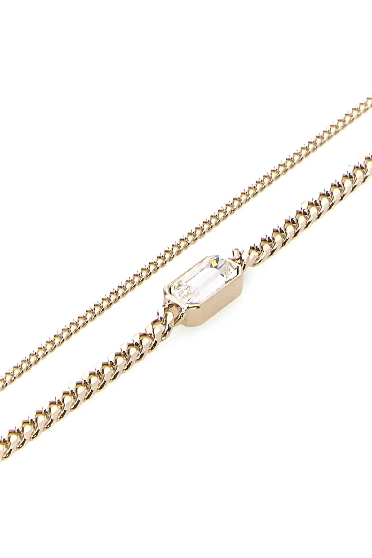 Alexander Mcqueen Women Platinum Metal Skull Bracelet