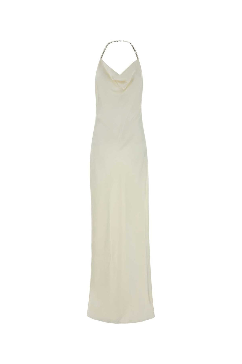 Stella Mccartney Women Ivory Satin Long Dress