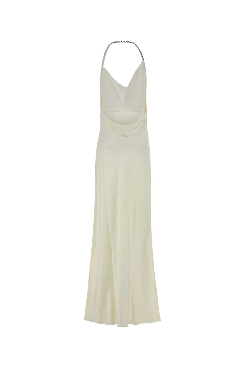 Stella Mccartney Women Ivory Satin Long Dress