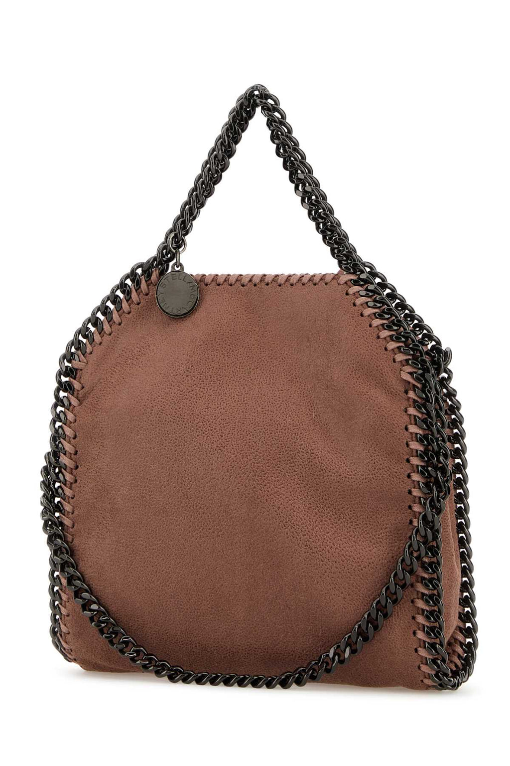 Stella Mccartney Women Antiqued Pink Shaggy Deer Mini Falabella Handbag