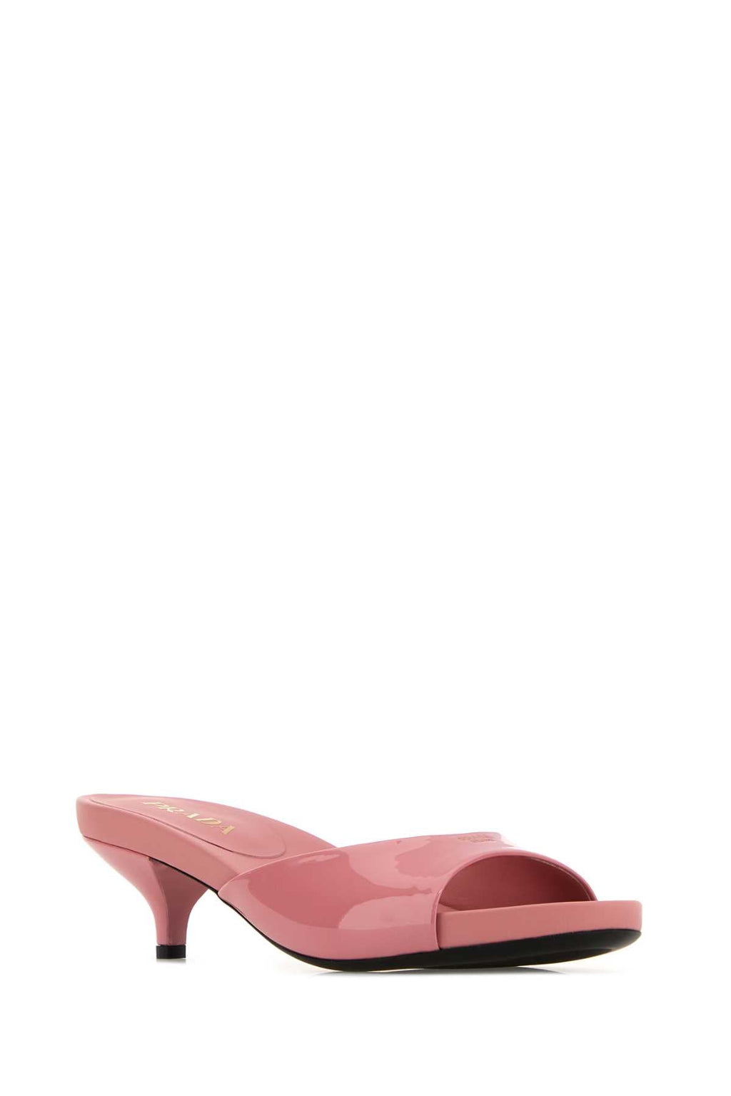 Prada Women Pink Leather Mules