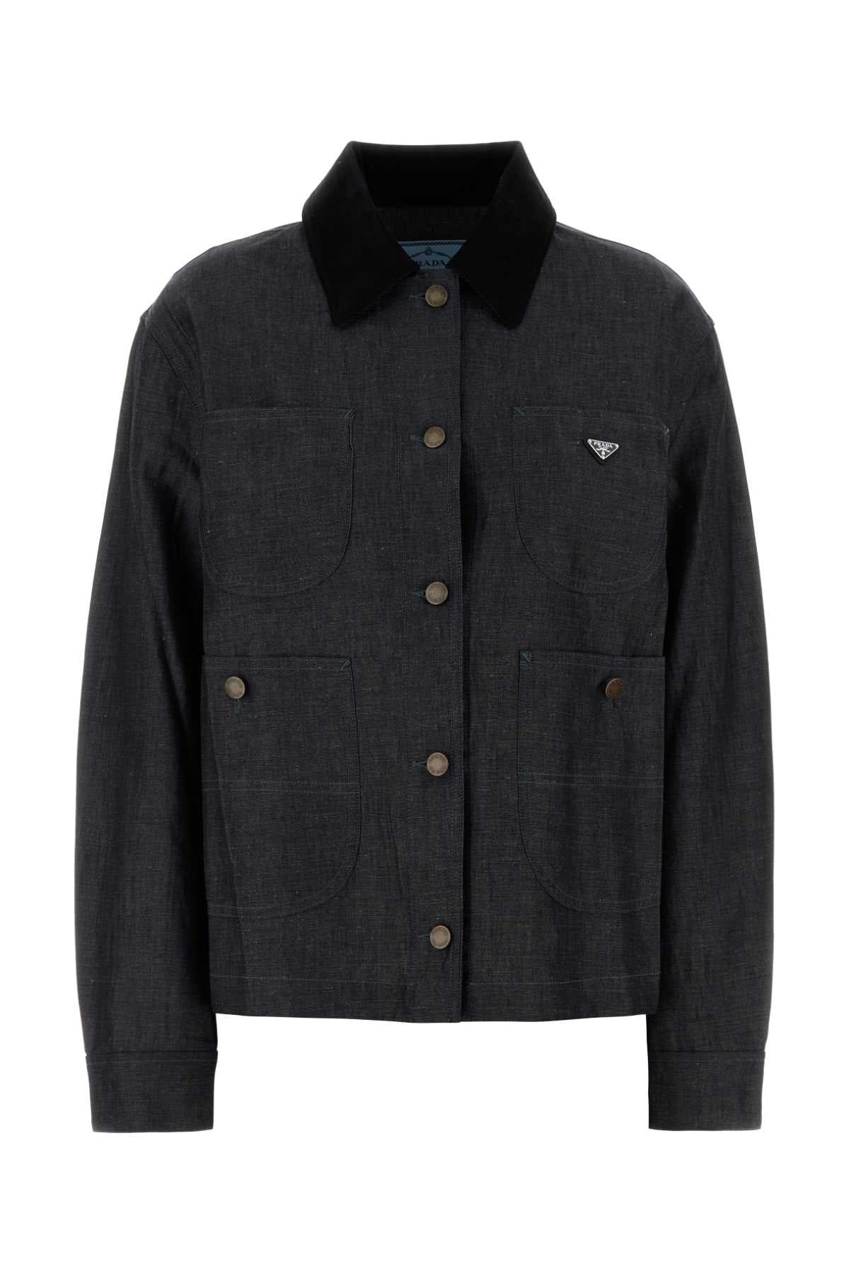 Prada Women Denim Shirt
