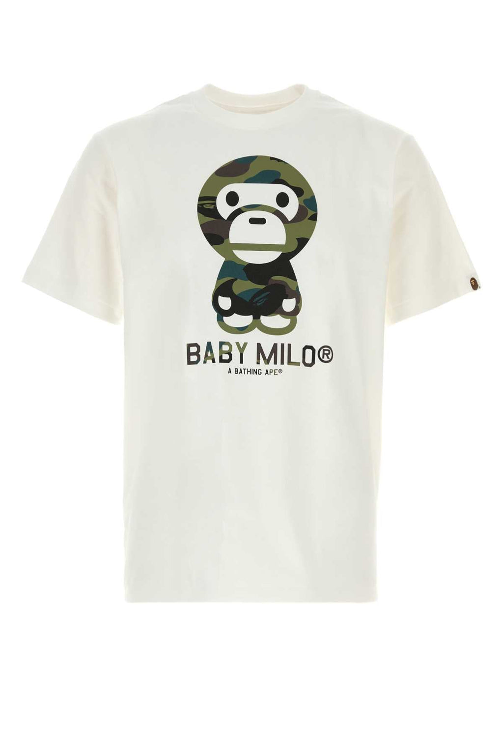 Bape Men White Cotton 1St Camp Baby Milo T-Shirt