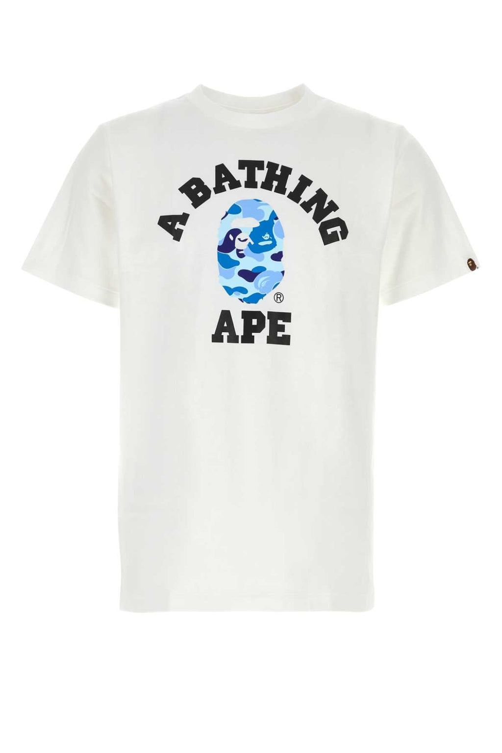 Bape Men White Cotton Abc Camo Collage T-Shirt
