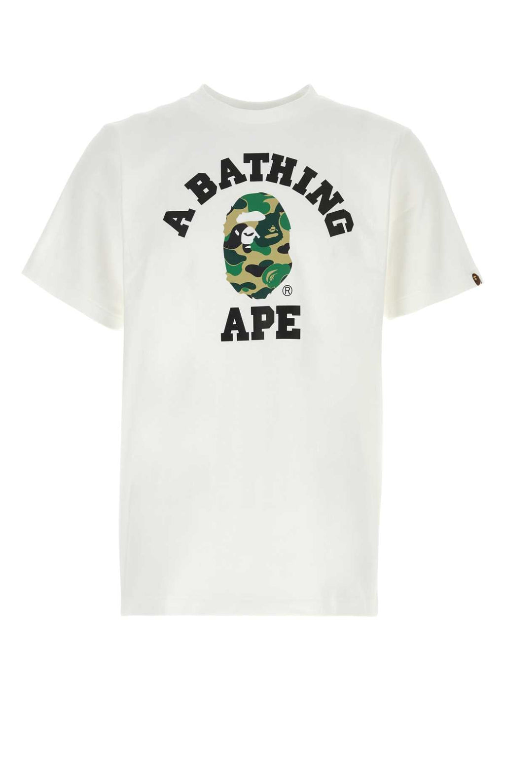 Bape Men White Cotton Abc Camo Collage T-Shirt