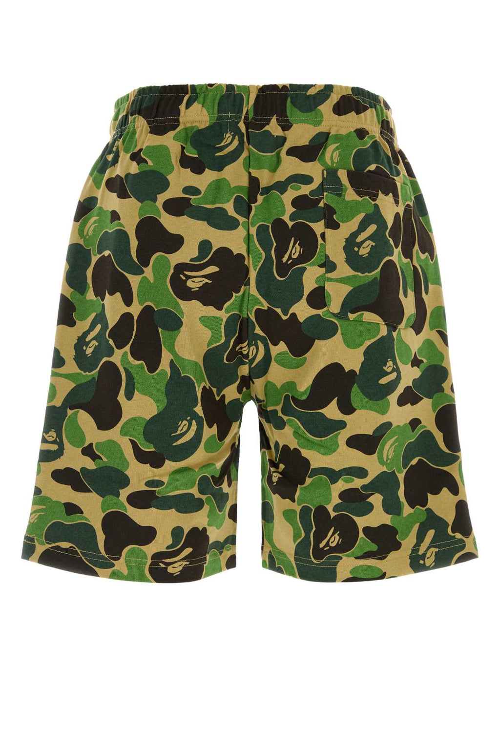 Bape Men Printed Cotton Abc Camo Shark Bermuda Shorts
