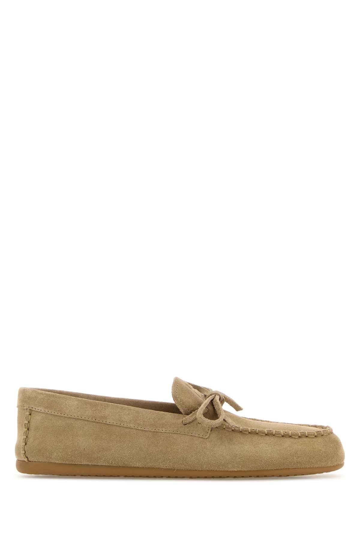 Miu Miu Women Sand Suede Loafers