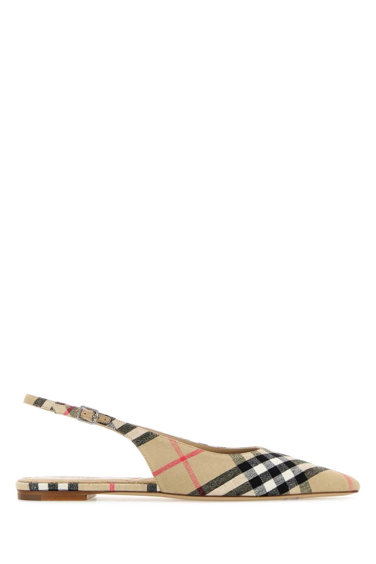 Burberry Women Embroidered Fabric Ballerinas