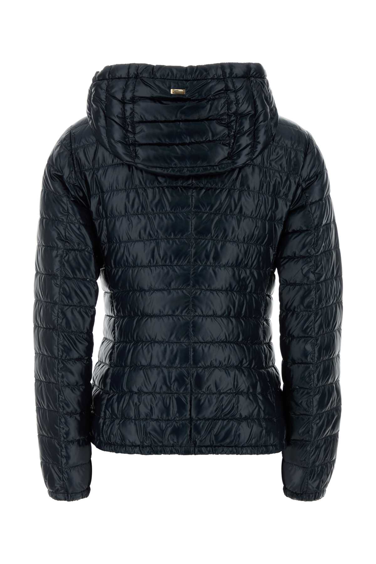 Herno Women Midnight Blue Nylon Down Jacket