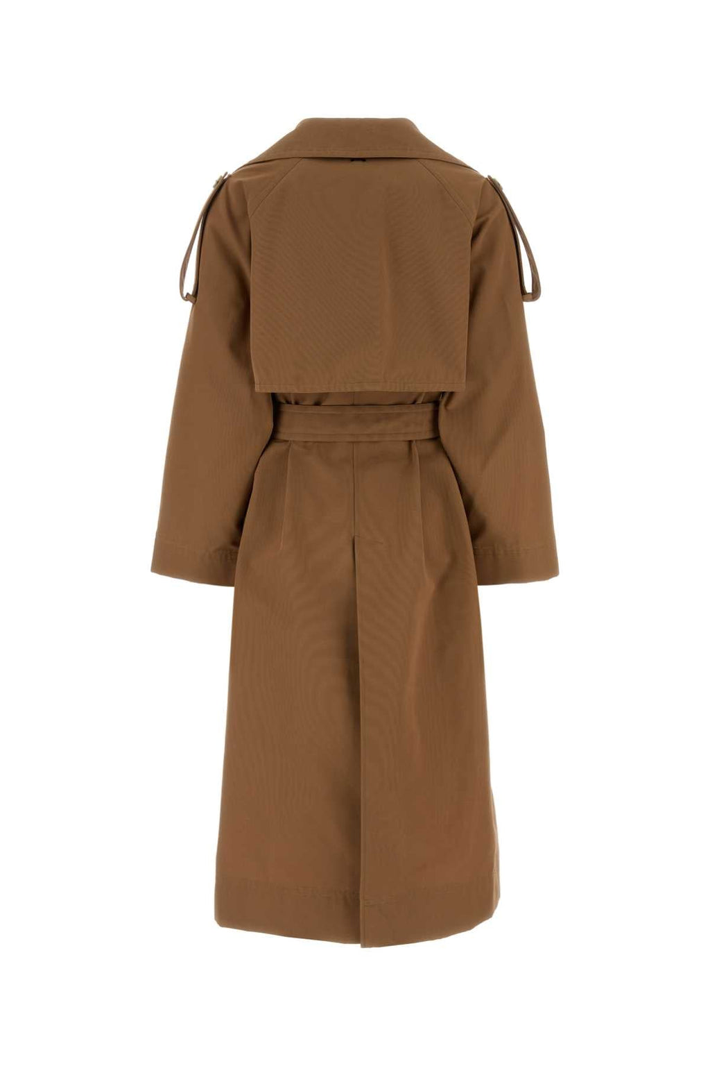 Herno Women Brown Cotton Blend Trench Coat