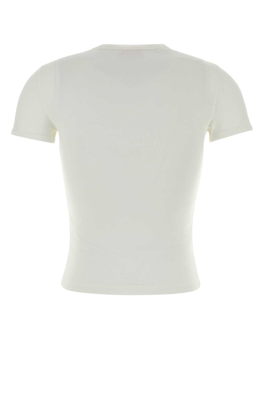 Diesel Women White Stretch Cotton T-Shirt