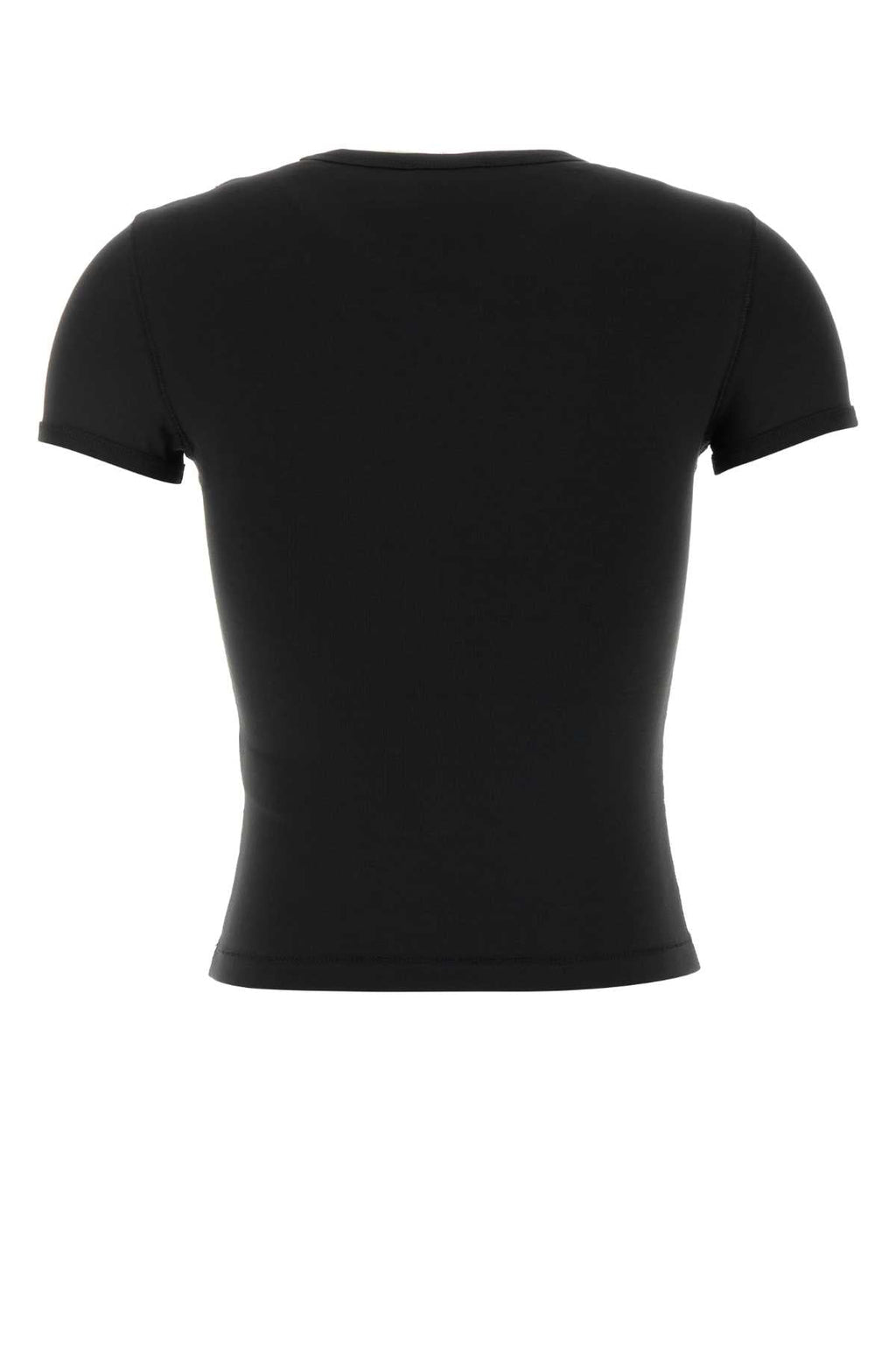 Diesel Women Black Stretch Cotton T-Shirt