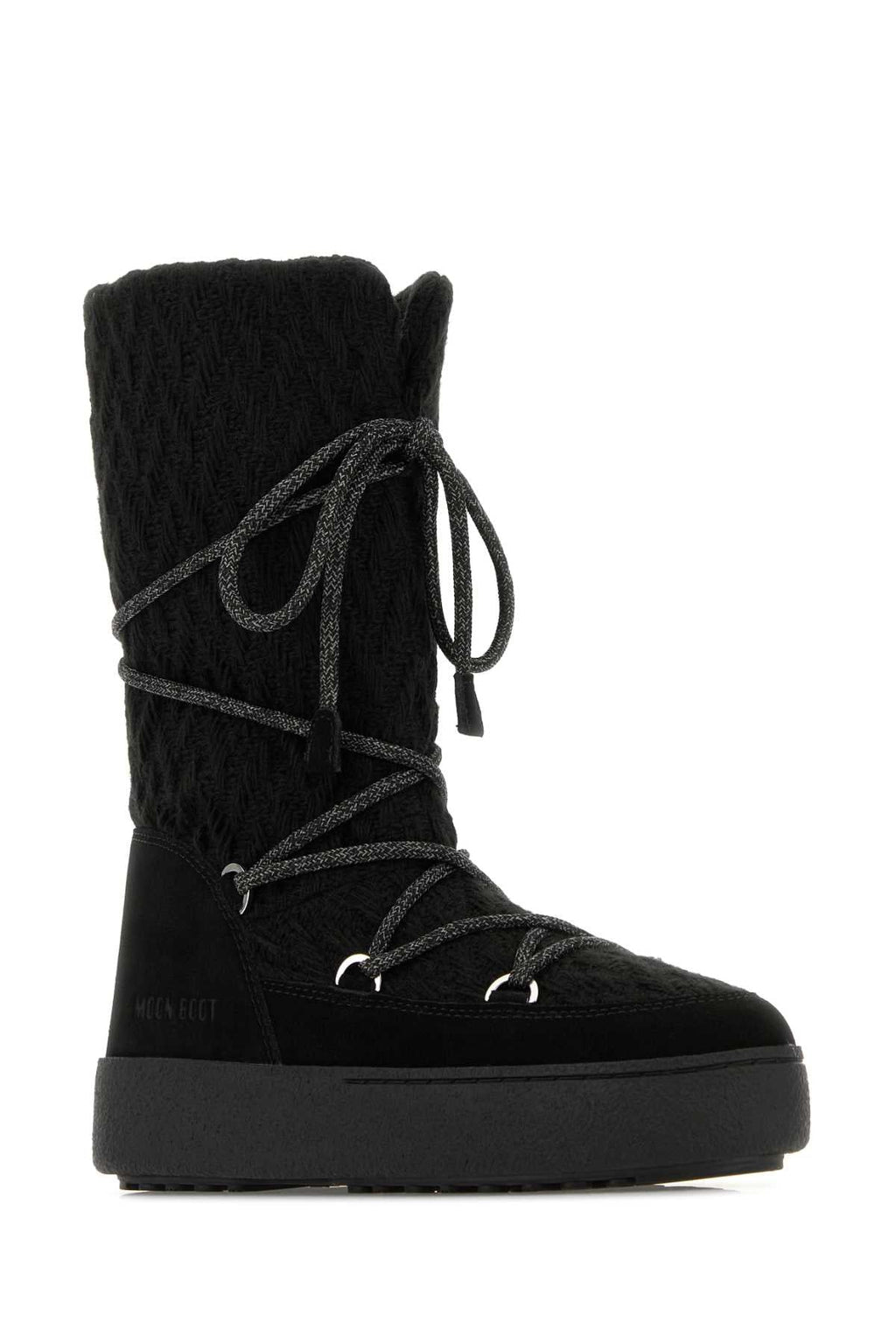 Moon Boot Women Black Fabric Moon Boots X Guest In Residence Ltrack Boots
