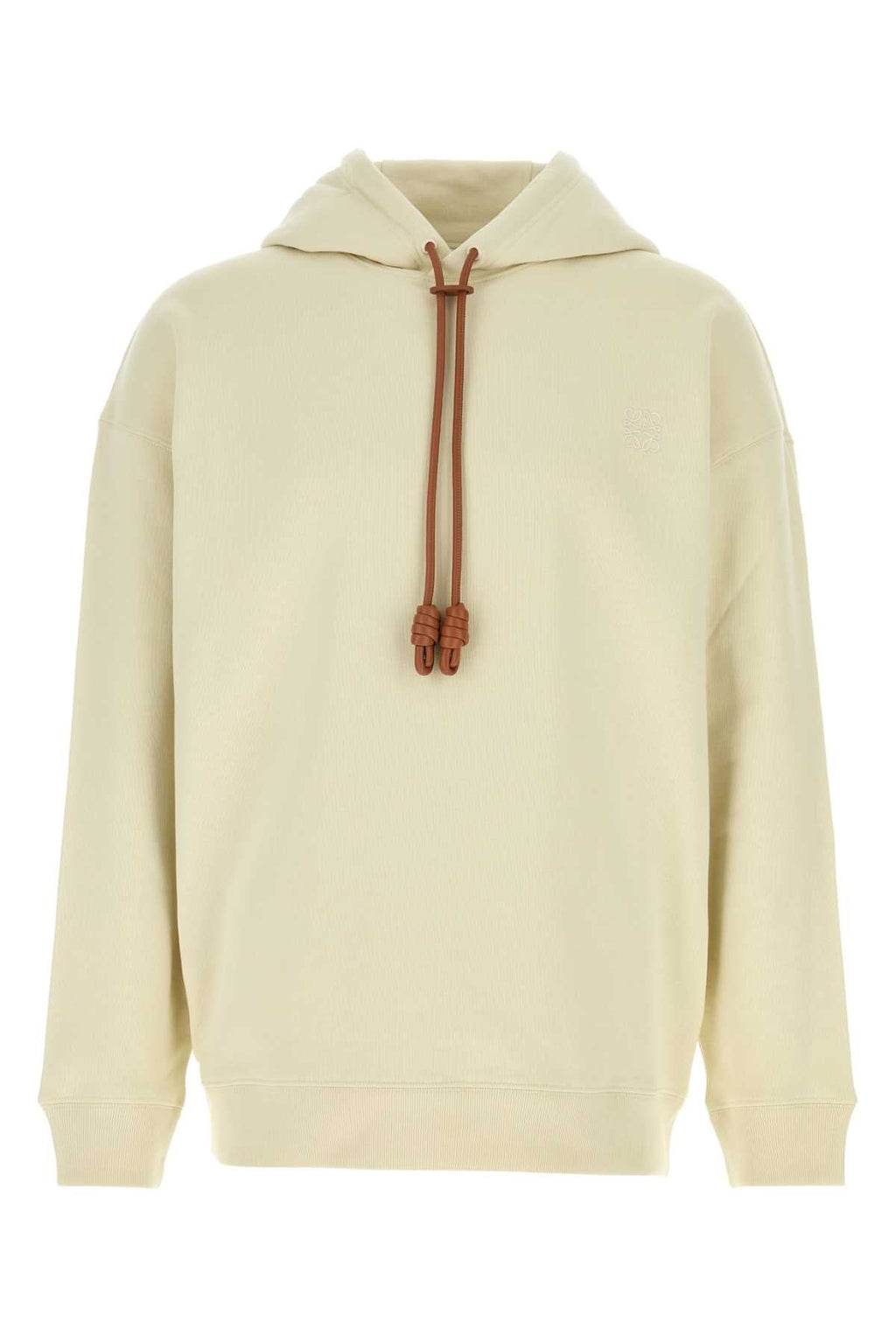 Loewe Men Ivory Cotton Sweatshirt