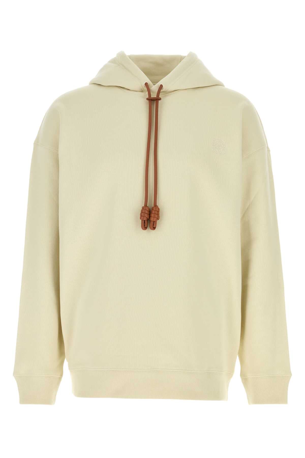 Loewe Men Ivory Cotton Sweatshirt