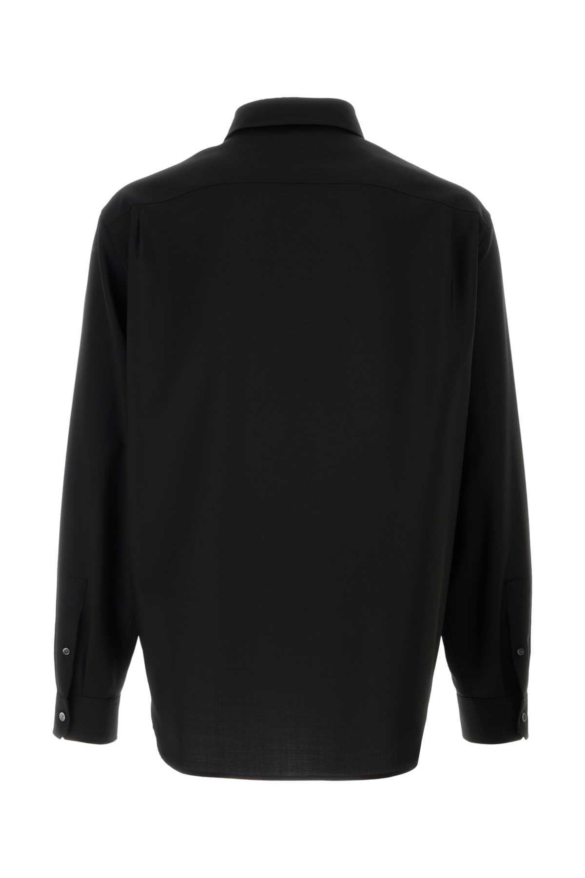 Loewe Men Back Wool Shirt