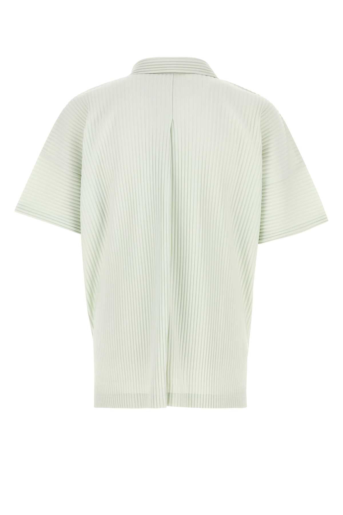 Homme Plisse' Issey Miyake Men Mint Green Polyester Shirt