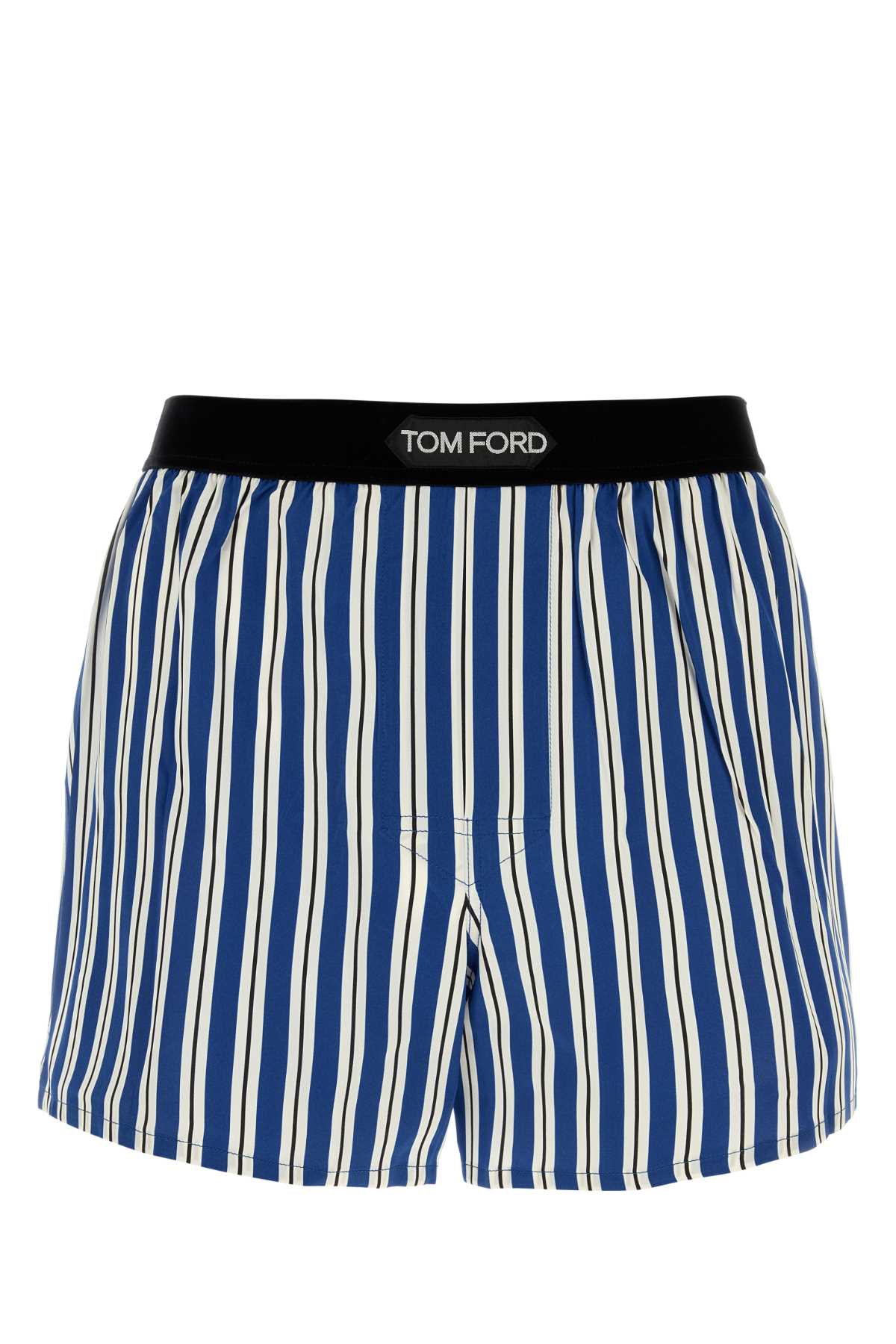 Tom Ford Men Printed Stretch Satin Boxer