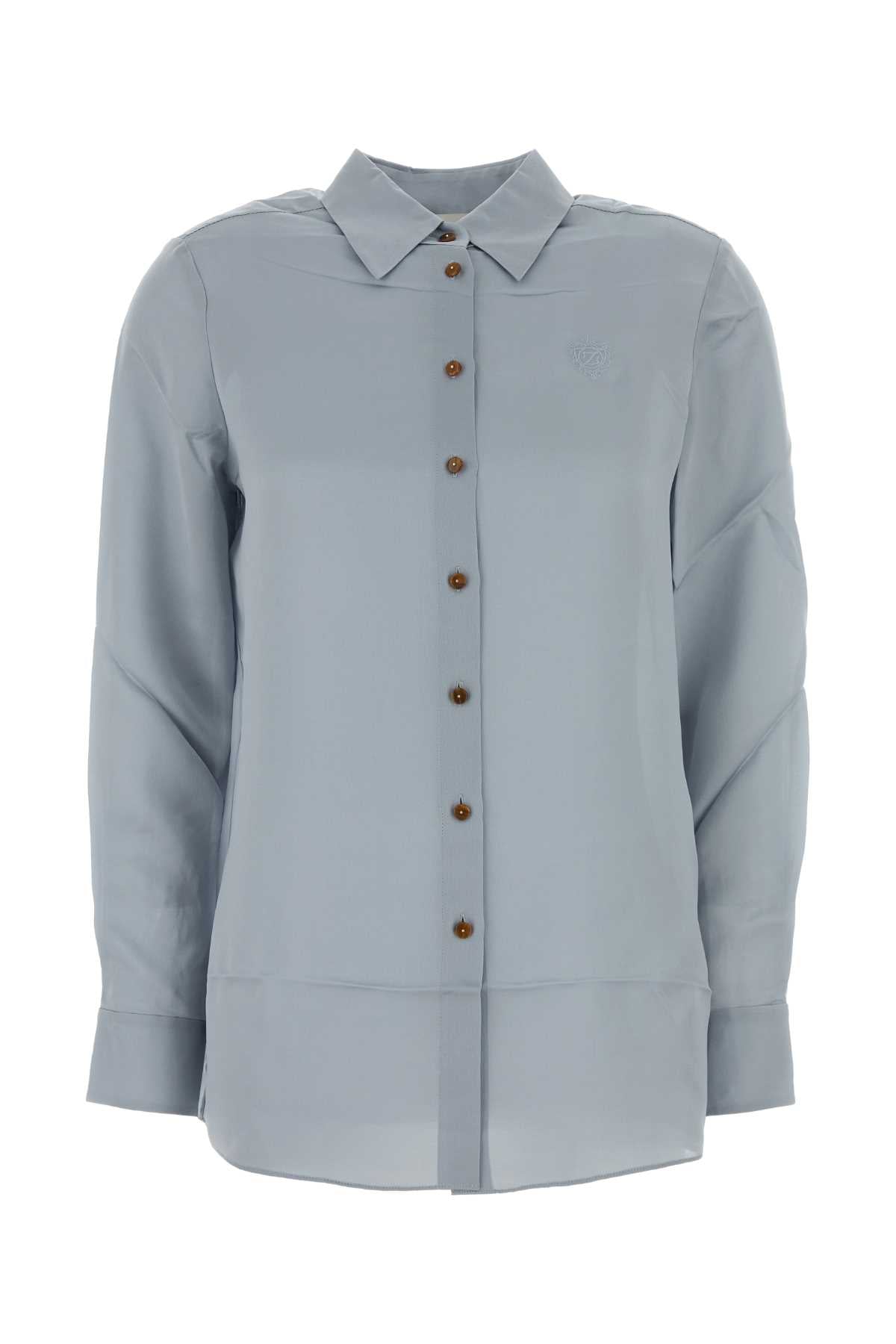 Zimmermann Women Light Blue Crepe Luna Shirt