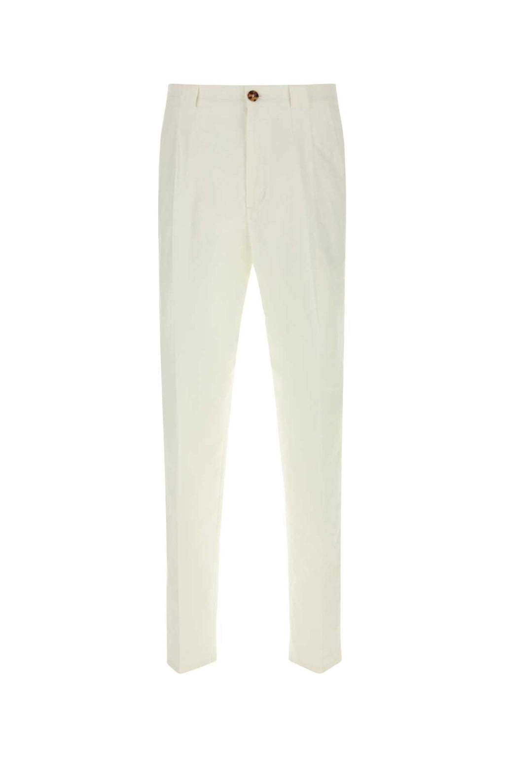 Brunello Cucinelli Men White Cotton Blend Pant
