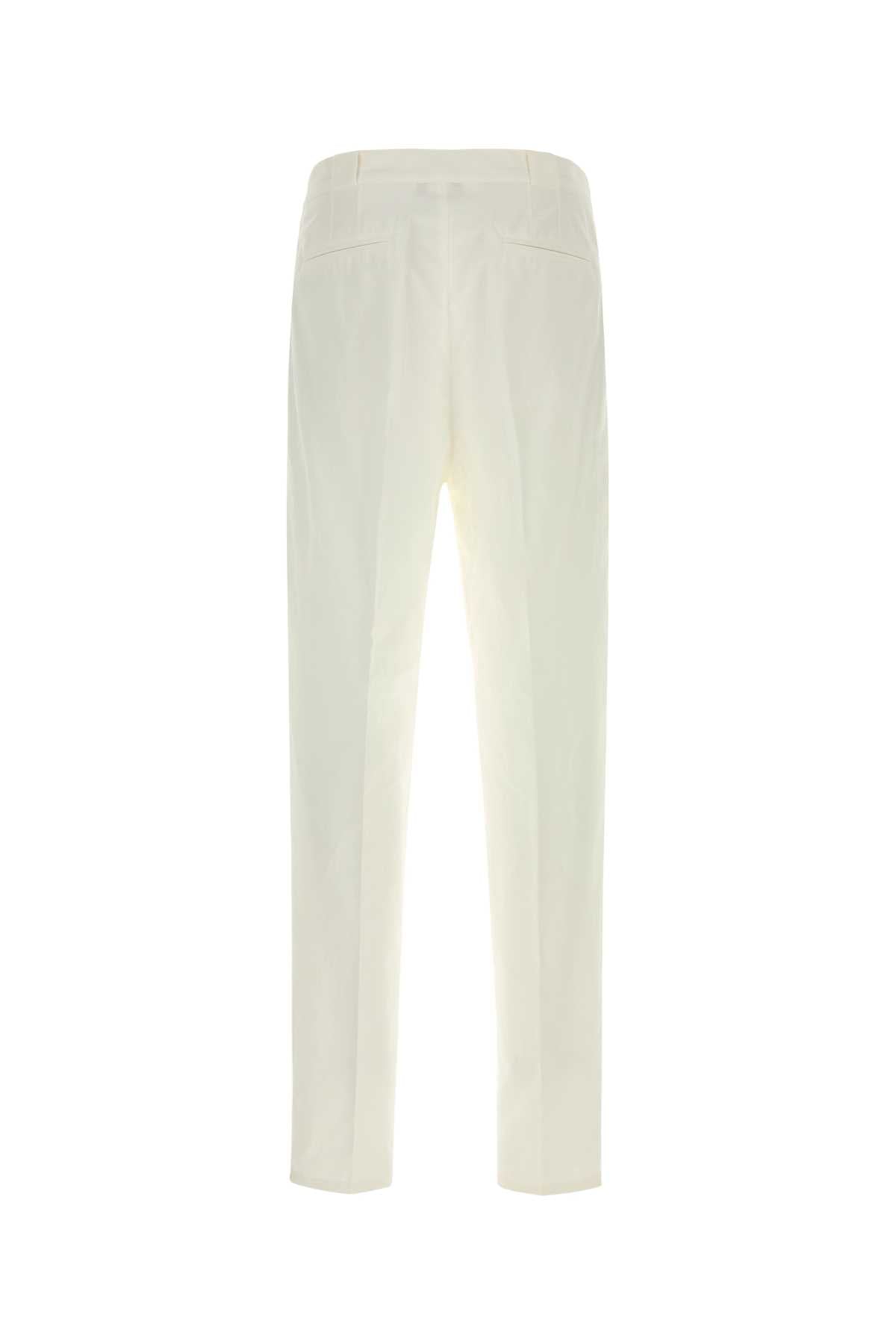 Brunello Cucinelli Men White Cotton Blend Pant
