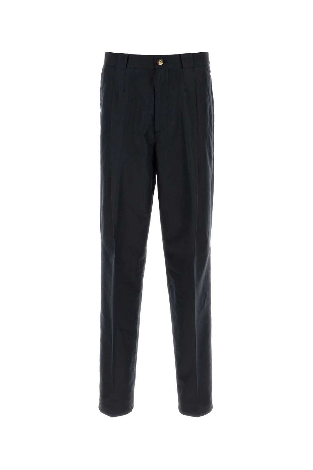 Brunello Cucinelli Men Black Cotton Blend Pant
