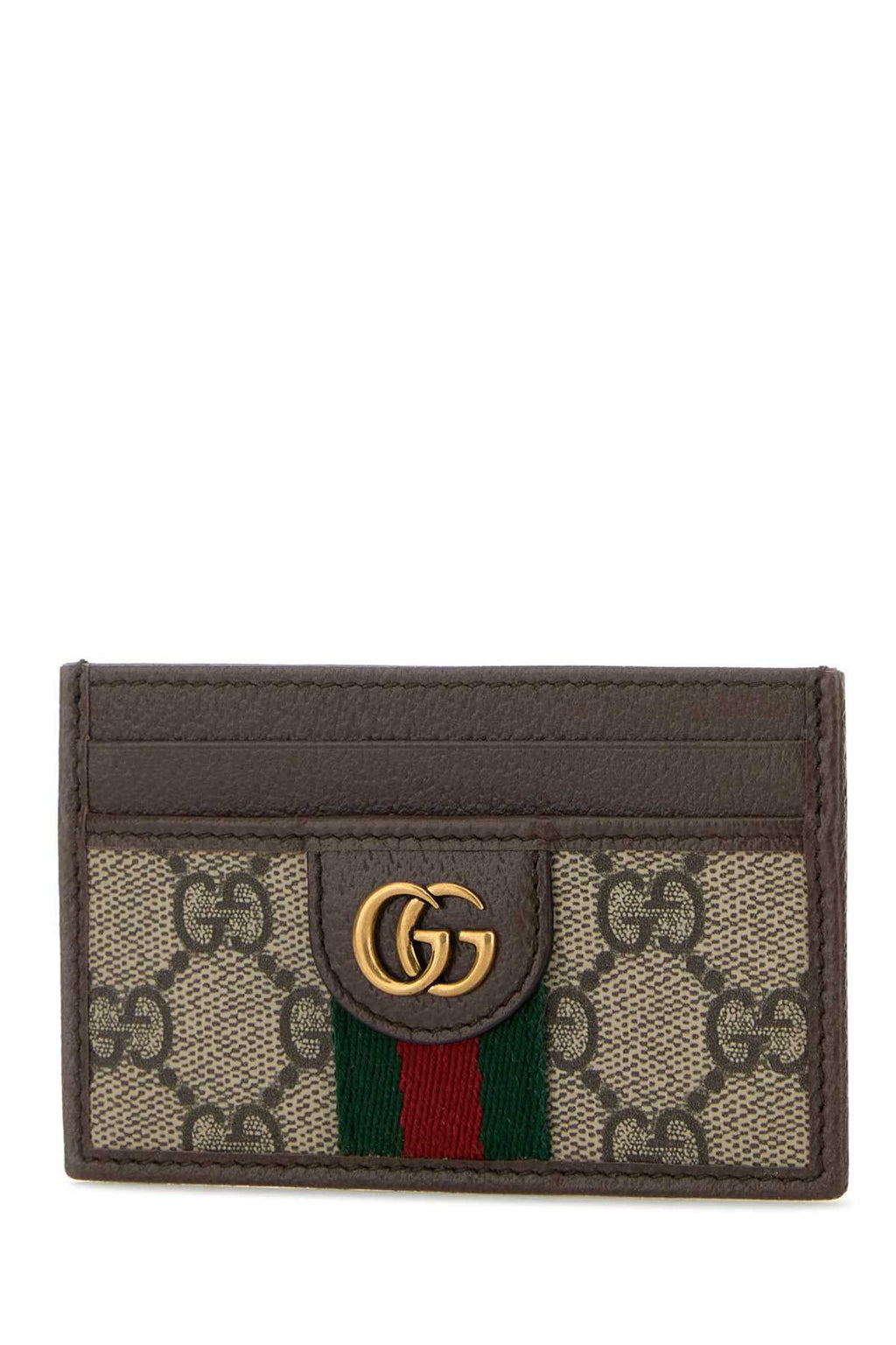 Gucci Men Printed Canvas Card Holder
