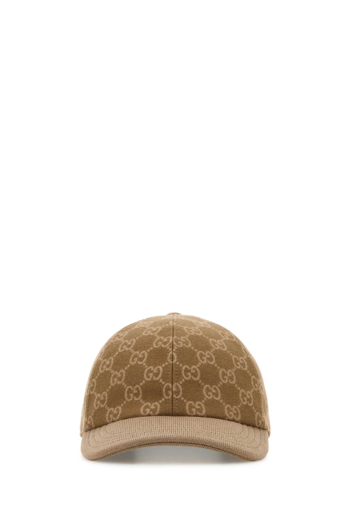 Gucci Men Embroidered Wool Baseball Cap
