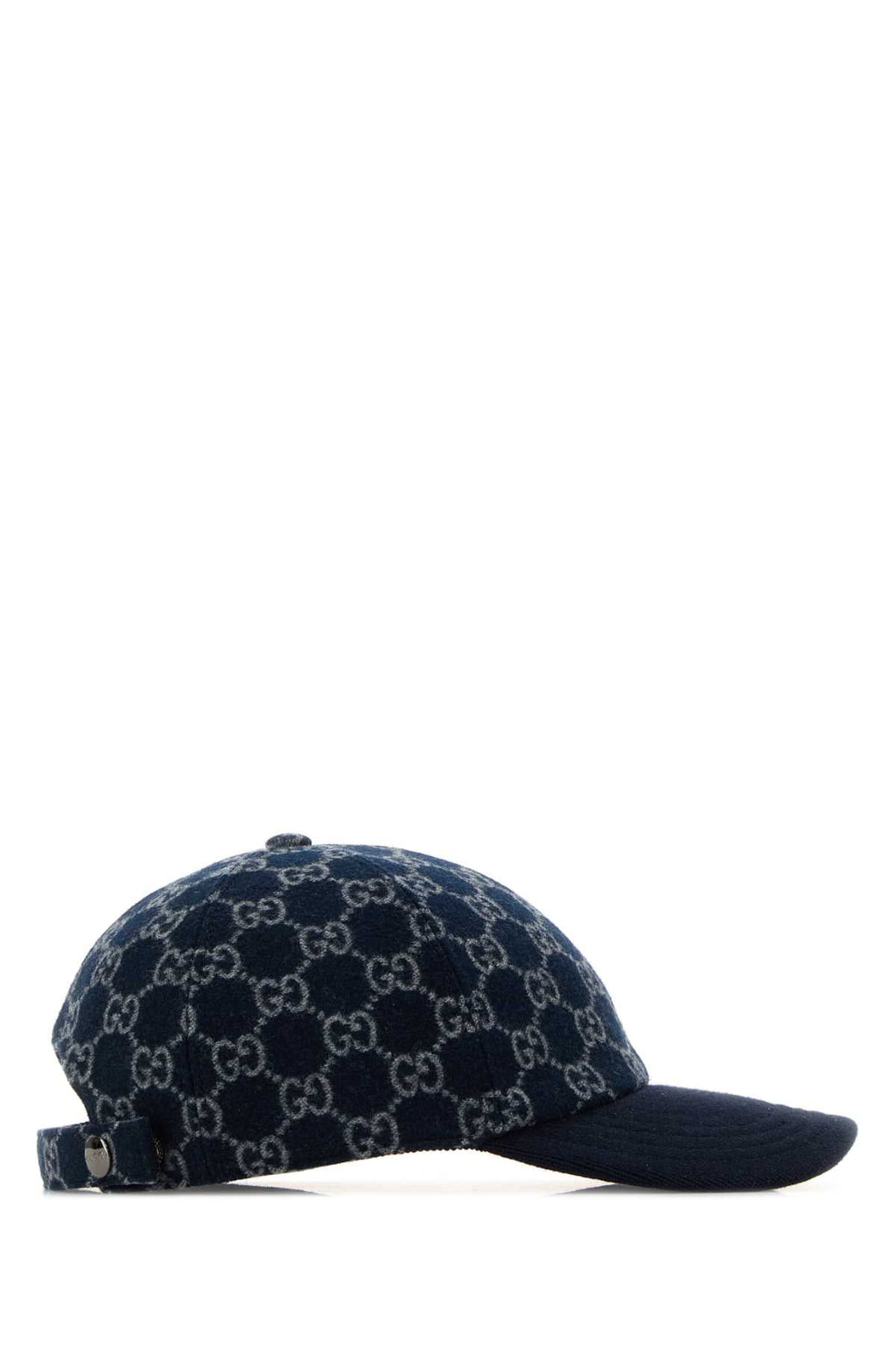 Gucci Men Embroidered Wool Baseball Cap