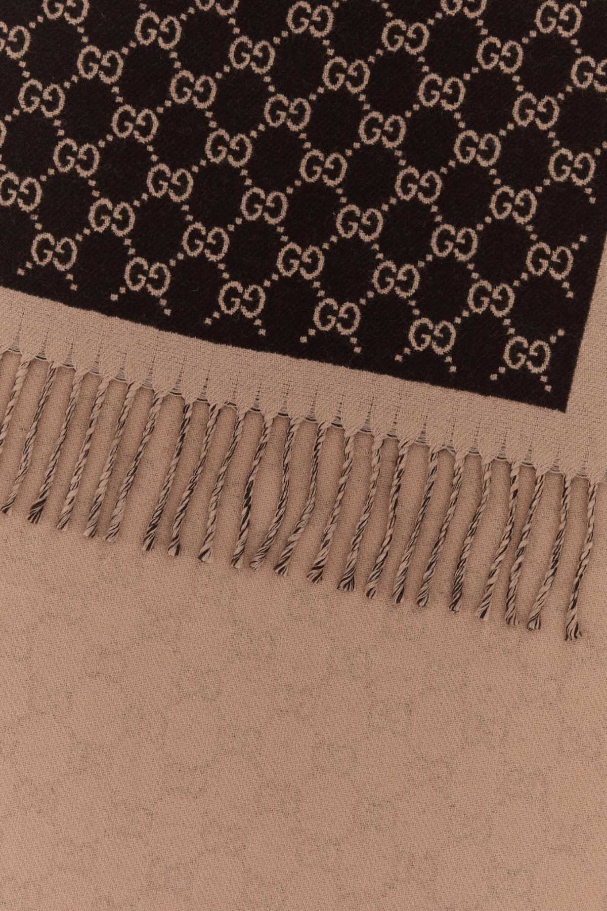 Gucci Women Embroidered Wool Scarf