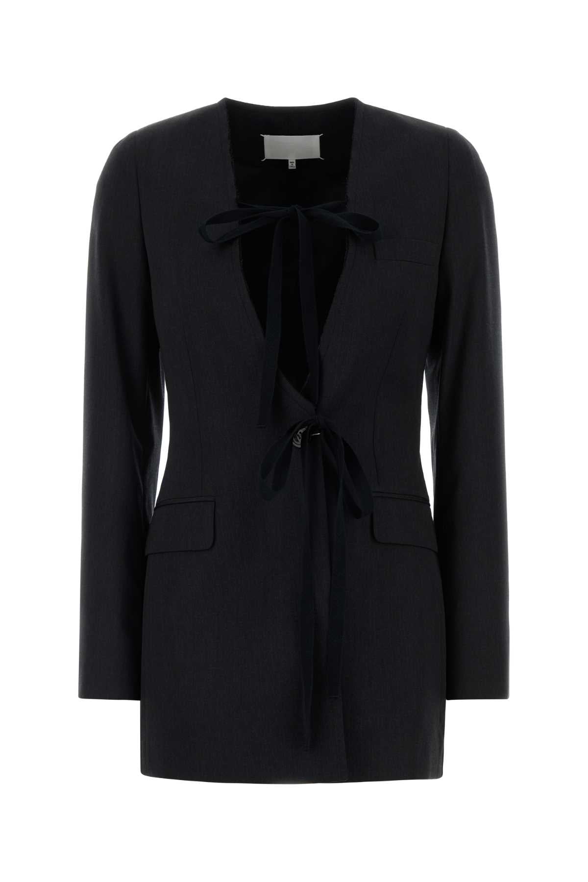 Maison Margiela Women Slate Wool Blazer
